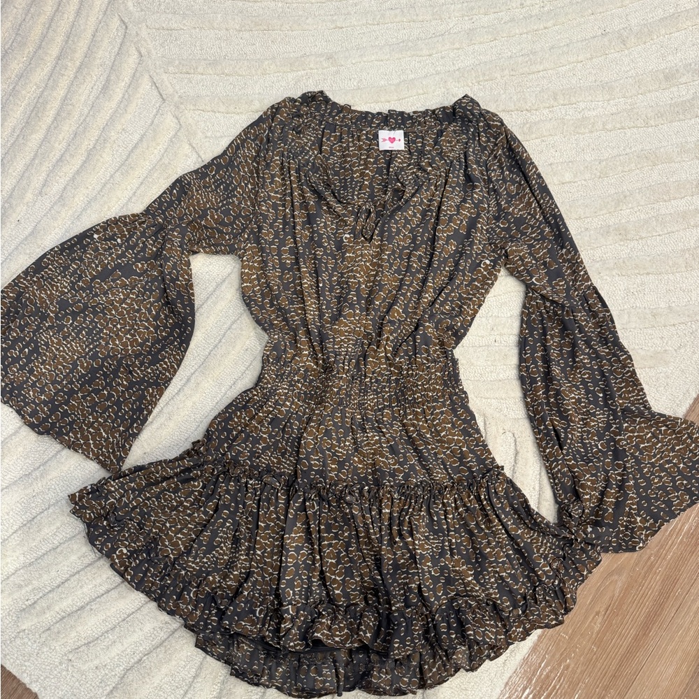 Elastic Waist Mini Dress